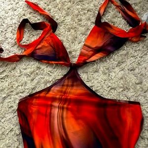 one-piece w/long skirt